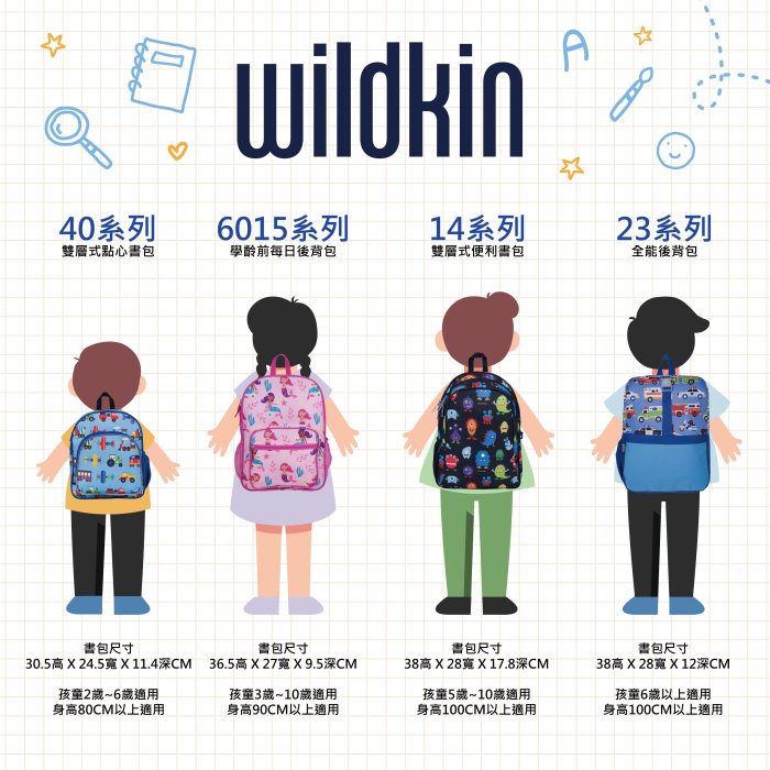 [LOVEBBB] 美國無毒 Wildkin 40408 恐龍樂園 入學點心背包/幼稚園新鮮人書包 (2-6y)