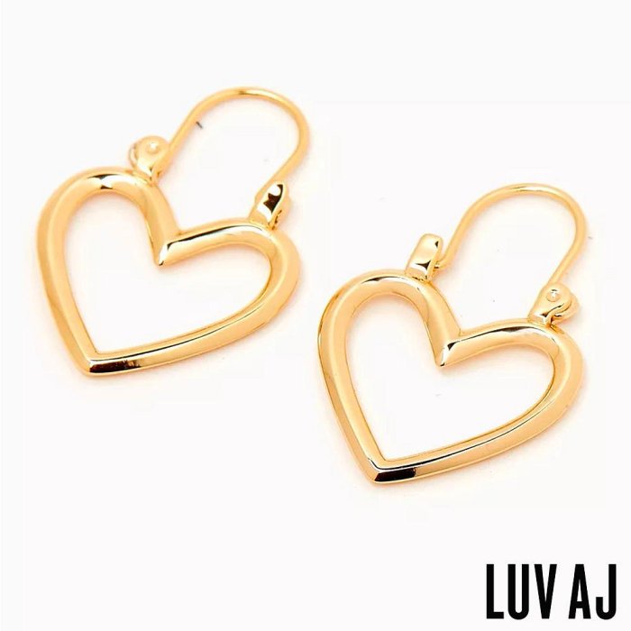 LUV AJ 好萊塢潮牌 立體金色愛心耳環 MINI HEARTBREAKER HOOPS