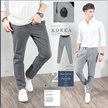 。SW。【K32135】 正韓K.V 韓國製 修身 觸感佳 彈性西裝布 窄版 雅痞紳士 灰色系 西裝褲 英倫 GD