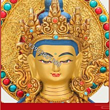 四臂觀音佛像擺件尼泊爾手工純銅鎏金7寸密宗背光觀世音菩薩佛像【古玩賣場】佛像 銅像 擺件
