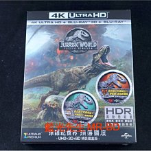 [藍光先生UHD] 侏羅紀世界2 : 殞落國度 UHD+3D+BD+DVD 四碟鐵盒版 (傳訊公司貨) - 侏儸紀世界2