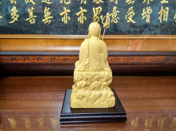 【靜福緣】高級精品 冷陶製作『自在地藏王』3寸6 幽冥教主修行者神尊千體地藏神尊神像