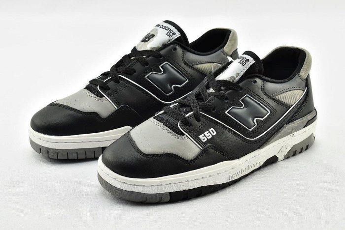 【實拍】NEW BALANCE 550 BB550 黑灰 皮革 復古 休閒 運動鞋 男女鞋