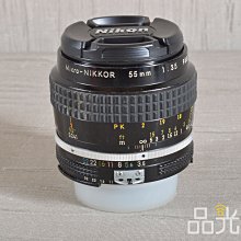 【桃園品光攝影】Nikon Non Ai 55mm F3.5 Micro 定焦 人像 手動鏡 微距 #107462T