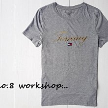 【TH女生館】【TOMMY HILFIGER金線刺繡短袖T恤】【TOMG002L5】寬鬆版(XXS-XS-S)