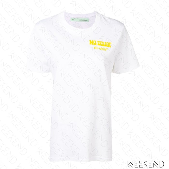 【WEEKEND】 OFF WHITE No Doubt 短袖 上衣 T恤 白色 19春夏