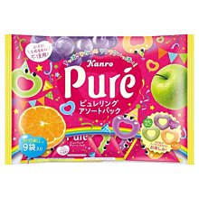 +東瀛go+ 甘樂 KANRO Pure果實軟糖 綜合水果風味 8袋入116g 軟糖 造型軟糖 心型軟糖 日本必買
