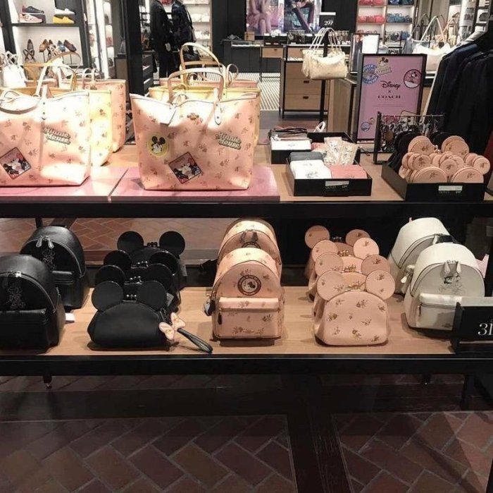 Coach × Disney 2018米妮系列 最新限量聯名款 米妮耳朵零錢包