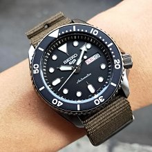 SEIKO 5 Sports系列 SRPD65K4 精工錶 手錶 42mm 機械錶 黑面盤 帆布錶帶 男錶