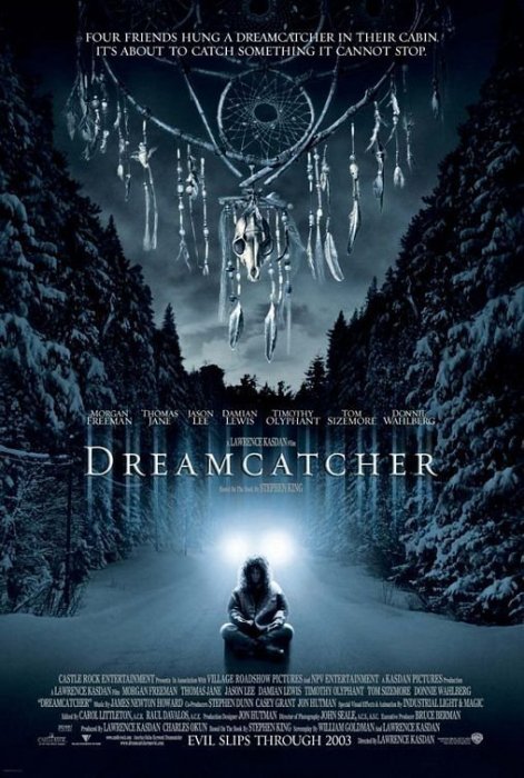 電影狂客/進口版雙面原版電影海報捕夢網Dreamcatcher（全新/未貼過/附有海報筒）