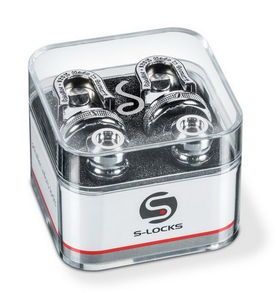 ☆唐尼樂器︵☆德國 Schaller S-Locks 電吉他/ Bass 電貝斯安全背帶扣(亮銀色,賣場另有其他顏色)