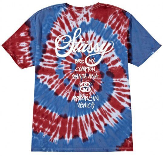 【 超搶手 】全新正品 2013 A/W 秋冬 最新款 STUSSY SS WT SWIRL II TEE 世界巡迴 渲染 藍色 S M L