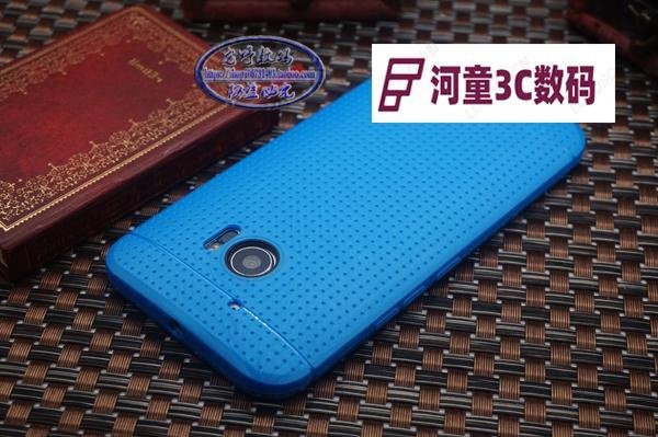 HTC M10官網手機殼網式透氣殼htc10散熱殼M8超薄外殼磨砂殼【河童3C】