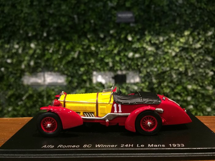 1/43 Spark Alfa Romeo 8C #11 Winner LeMans 1933 43LM33【MGM】
