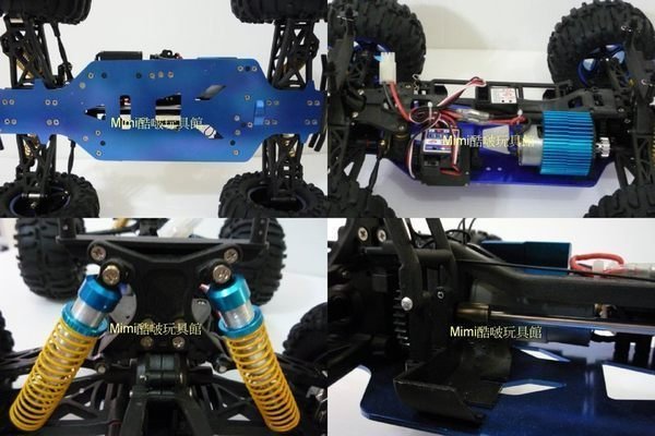 Mini酷啵玩具館 ~ 新版 1:10 4WD 專業遙控越野大腳車-最新2.4G+鋰電池升級版-RTR全配(綠)