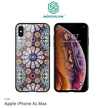 *PHONE寶*NILLKIN Apple iPhone Xs Max 夢璃彩窗玻璃手機殼 鋼化玻璃 鏡面效果 保護套