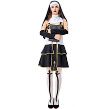 舞蹈服~萬聖節服裝 牧師瑪利亞修女角色扮演服裝 歐美情趣套裝制服誘惑女