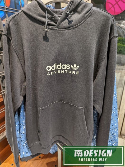 南🔥2022 12月 ADIDAS ADVENTURE HOODIE 連帽上衣 帽T 長袖 保暖 男 黑 HK5002