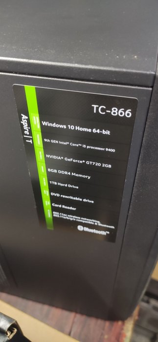 @淡水無國界@ Acer TC-866 九代i5六️核 雙碟 桌上型電腦 8GB 256GB 1TB 九成九新 二手