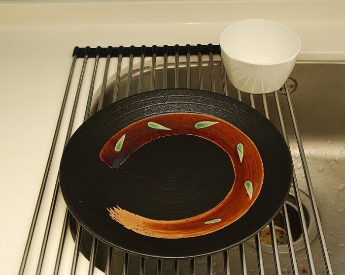 鍋碗好好乾 不銹鋼 304 18-8 不鏽鋼 捲簾式 鍋碗杯盤 瀝水架 晾乾架