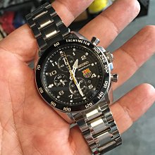 【錶帶家】SEIKO Sportura F.C. BARCELONA SNAE93P1 7T62-0LC0 代用高級鋼帶