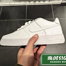 南🔥2024 1月 NIKE Air Force 1 LE 復古 皮革 緩震 大童 女款 全白 FV5951-111