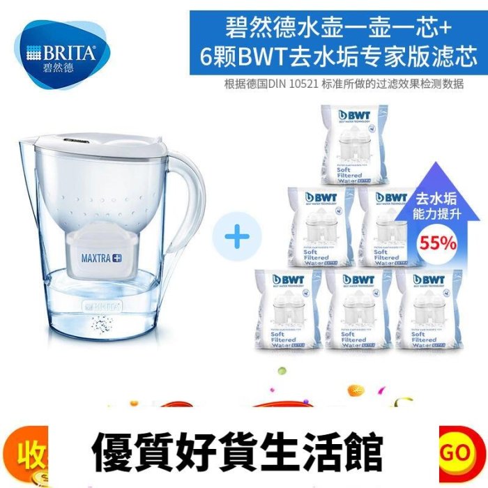 優質百貨鋪-凈水壺 德國進口過濾水壺 M3.5L廚房自來水過濾芯家用凈水器