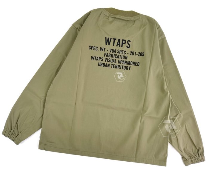 Koala海購大牌潮款現貨WTAPS SMOCK LS POLY TWILL LOGO套頭襯衫外套