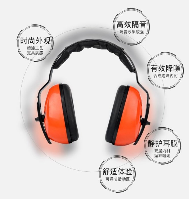 隔音耳罩代爾塔耳罩 專業隔音耳罩 防噪音睡覺降噪音睡眠用工廠學習射擊用 YYUW9465