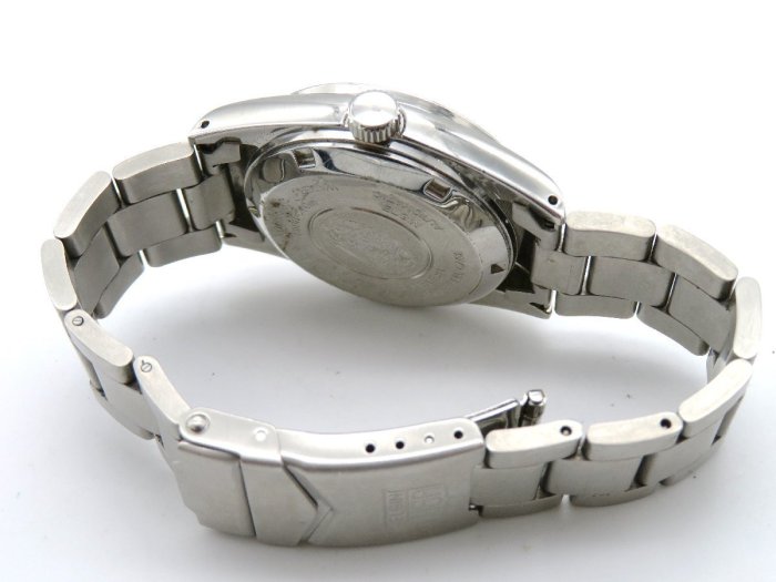 【精品廉售/手錶】美國名錶Elgin 防水200M,鎖龍頭/自動上鍊機械中性錶/精鋼錶帶*FK-979-F*美品