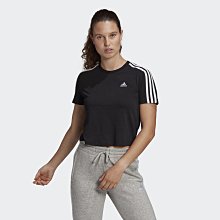 南◇2021 8月 ADIDAS ESSENTIALS 短袖上衣 GL0778 白黑 短版 寬鬆 休閒短T