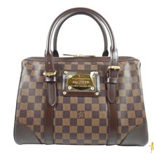 已售出＊奢華大道國際精＊【L203】LV Damier 棋盤格金牌BERKELEY手提包  N52000