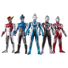 =海神坊=BANDAI 872917 超人力霸王英雄軟膠 EX榮光的新世代英雄公仔套組 02 鹹蛋超人奧特曼手腳可動人偶