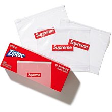 【日貨代購CITY】SUPREME ZIPLOC 美國 知名 密封袋 品牌 BOX LOGO 夾鏈袋 紅 30個 現貨