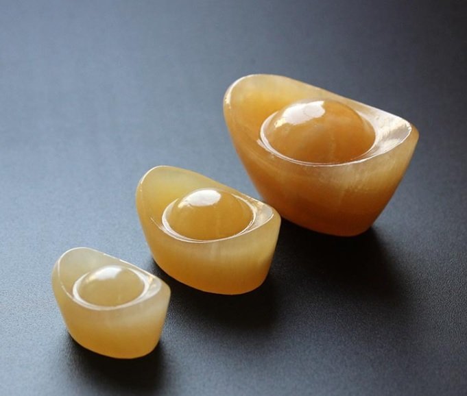 天然黃玉元寶擺件 優質細膩黃玉 吸收八方財氣 (超級特大號)