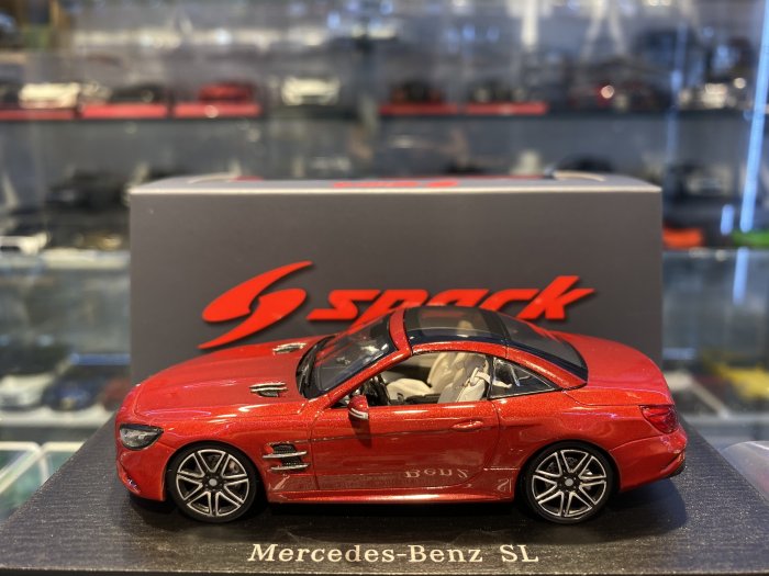 吉華科技＠Spark S8183 Mercedes-Benz SL 2017 Red 1/43 (樹酯車