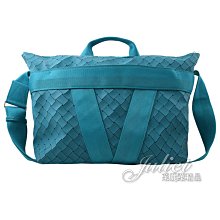 【茱麗葉精品】全新精品 BOTTEGA VENETA 專櫃商品 679705 V形織帶拼接兩用大托特包.藍綠 現貨