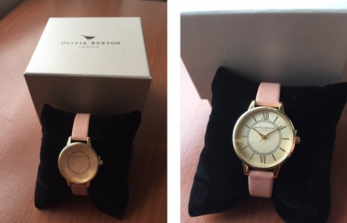 英國代購 Olivia Burton London 金屬錶盤 氣質滿分經典款真皮手錶 現貨 正品 粉色