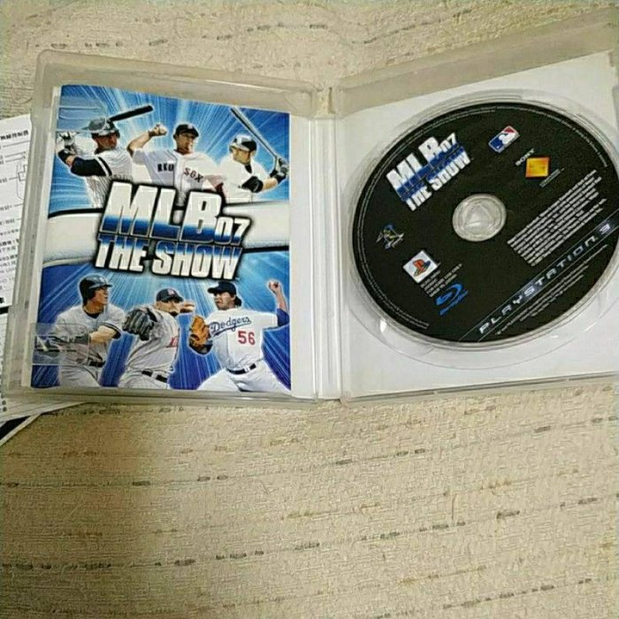 中古二手ps3遊戲光碟MLB 07 the show英文版二手品盒書齊全