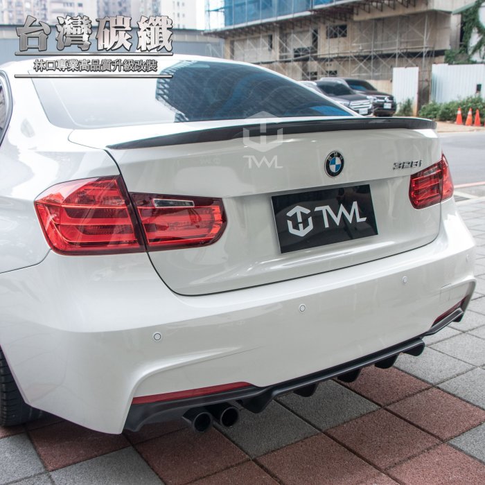 TWL台灣碳纖 BMW F30 12 13 14 15 16 17 18 P樣式 卡夢 碳纖 尾翼 鴨尾 320