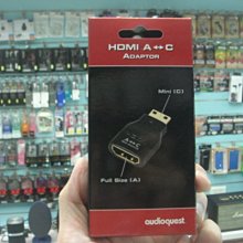 禾豐音響 皇佳公司貨 美國 Audioquest HDMI A to C Adaptor 轉接頭