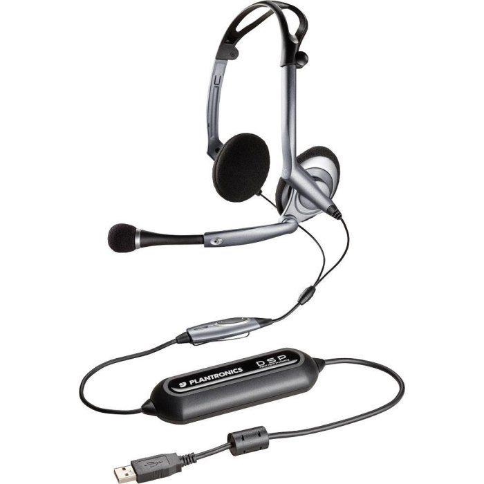 Plantronics USB AUDIO SP-400 DSP400 電競 話務耳機 折疊立體聲電腦耳麥 降噪麥克風,近全新