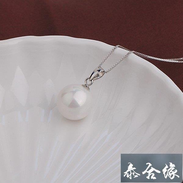 緣古珍藏 珍珠項鏈 女925純銀鎖骨鏈短夏日韓版時尚吊墜簡約裝飾配飾品禮物