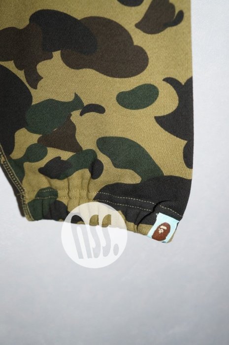 特價「NSS』A BATHING APE BAPE RSVP CAMO SWEAT PANTS 綠 迷彩 棉褲 M