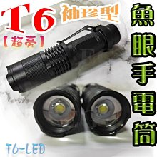 【單手電筒 下單區】D2B46 T6 袖珍型 魚眼手電筒 T6 LED 工作燈  U3 L2 Q5 qq