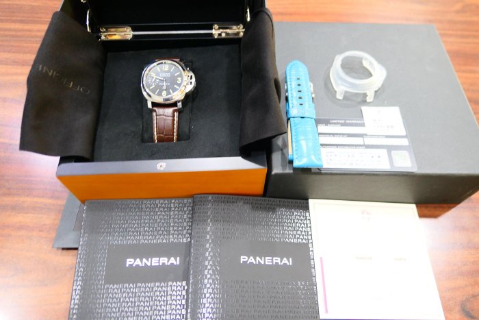 [吉宏精品交流中心]PANERAI 沛納海 PAM01005 44mm 黑面 手上鍊機械 二手錶(盒卡全)