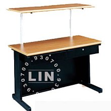 【品特優家具倉儲】@@P491-02業務桌會議桌2*4二屜木紋黑腳業務桌含上架