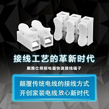 按壓式接線端子CH-2 ~10入 CH-3~5入燈具電線連接器快速接線器led阻燃兩位接線柱