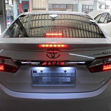 【小鳥的店】豐田 2014 ALTIS 11代  專用LED 後箱蓋飾條 行李箱飾條 尾門飾條 雙色 原廠精品