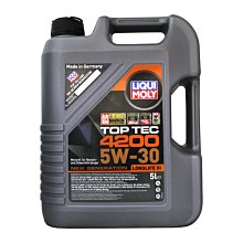 【易油網】【缺貨】LIQUI MOLY 4200 5W30 5W-30 全合成力魔機油 5L #8973